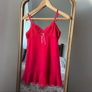 NWT Victoria’s Secret Sheer Red Camisole Tank